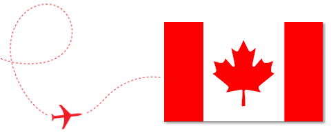 Canada Flag and Plane Home