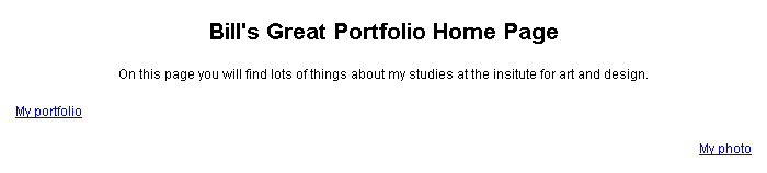 Web page design - poor layout example - alignment problem