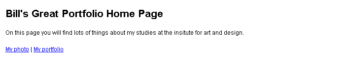 web page design - example of good proximity of related elements